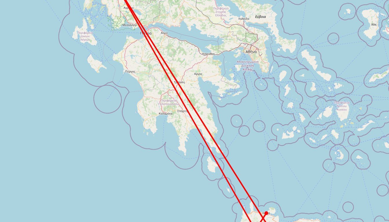 Carte de l'itinéraire du circuit Circuit Nom de Zeus, quelle île ! en Grèce