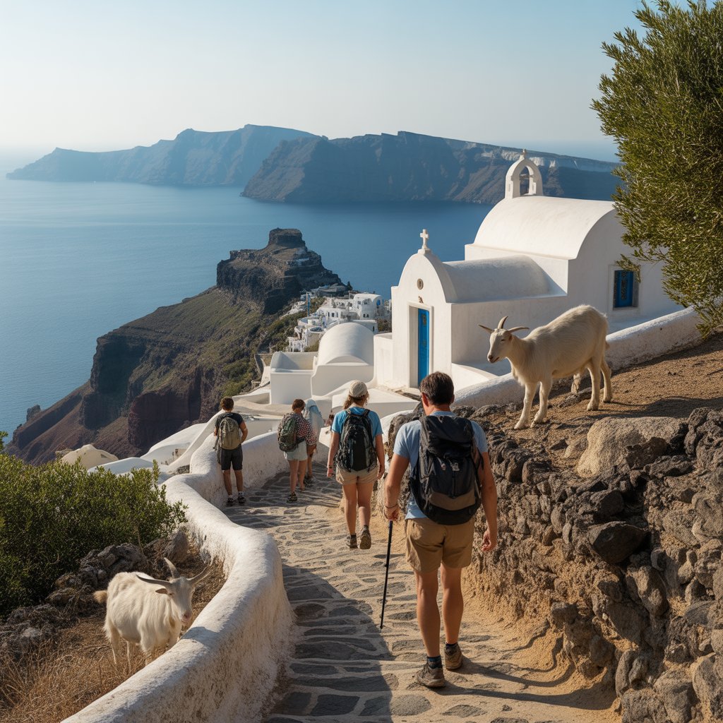 Photo du circuit Grande bleue et maisons blanches en Grèce - Vue 2