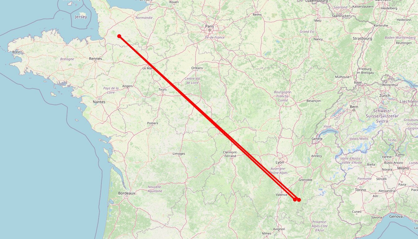Carte de l'itinéraire du circuit Circuit Mont Aiguille et Trésors du Diois en France