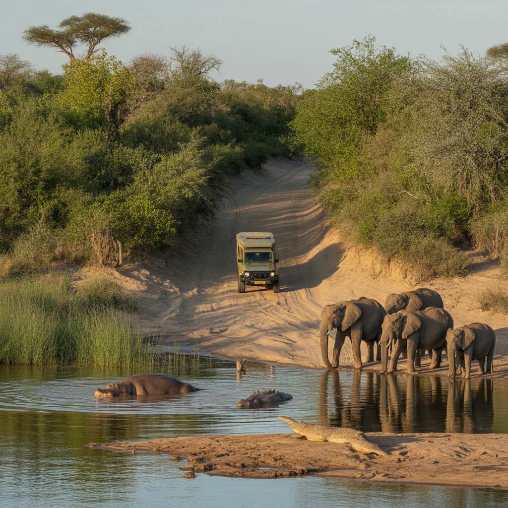 Photo du safari en Afrique du Sud : traversée sud-nord du Kruger en 4x4 avec tente de toit et nuits en pleine brousse en Afrique du Sud - Vue 3