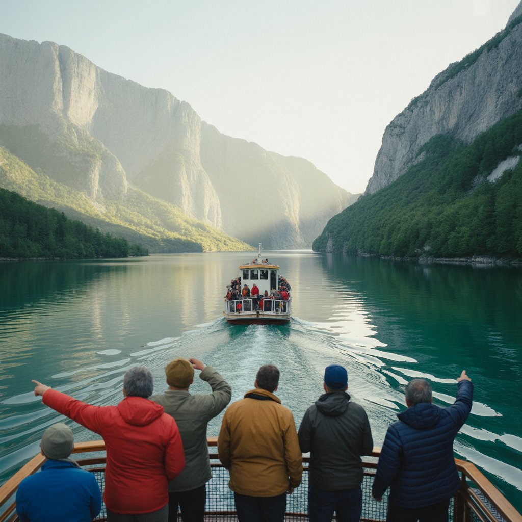 Photo du circuit Randonnée dans les Alpes albanaises de Valbona à Theth en passant par le Lac de Koman et l'œil bleu en gites et guesthouses en Albanie - Vue 1
