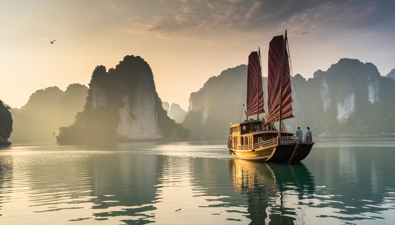 Circuit Vietnam Incontournable : Hanoi guidé, croisière en baie d'Halong et découvertes à Hoi An & Hué en Vietnam - Photo paysage