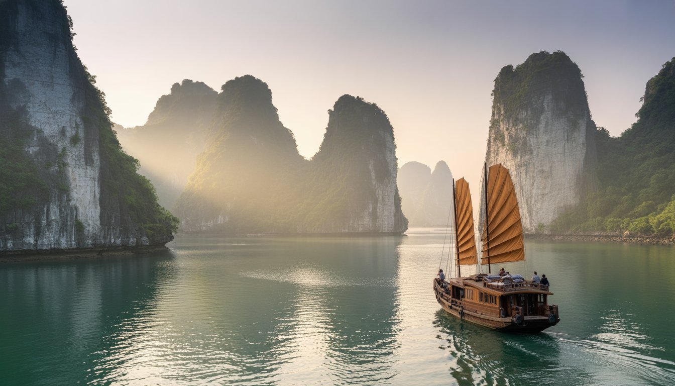 Circuit Voyage au Vietnam: randonnées en Pù Luông, croisière en baie d’Ha Long et découvertes d’Hanoï, avec extension à Hué et Hoi An en Vietnam - Photo paysage