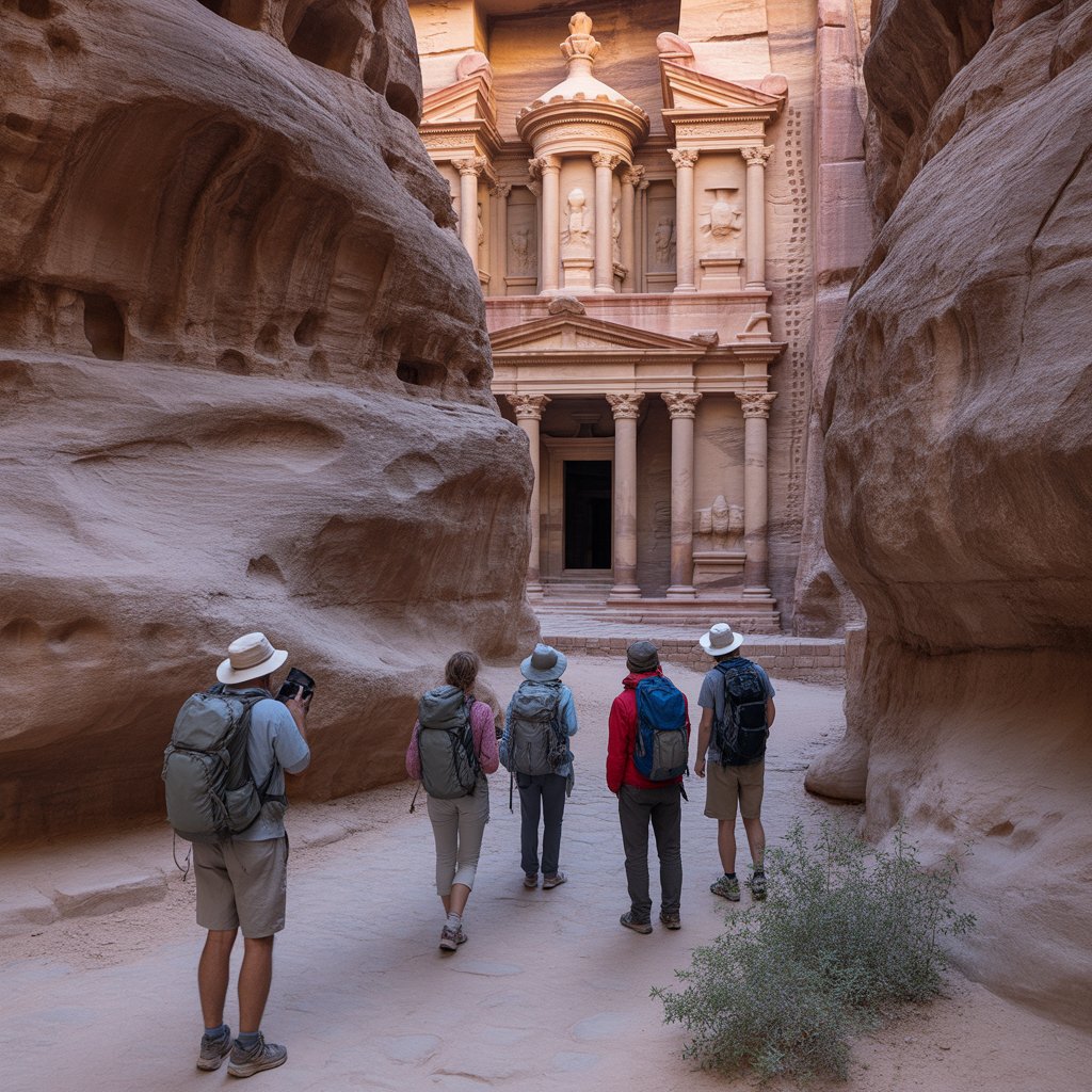 Photo du circuit Pétra et Wadi Rum : traversée colorée entre vallée arc-en-ciel et déserts rougeoyants en Jordanie - Vue 2