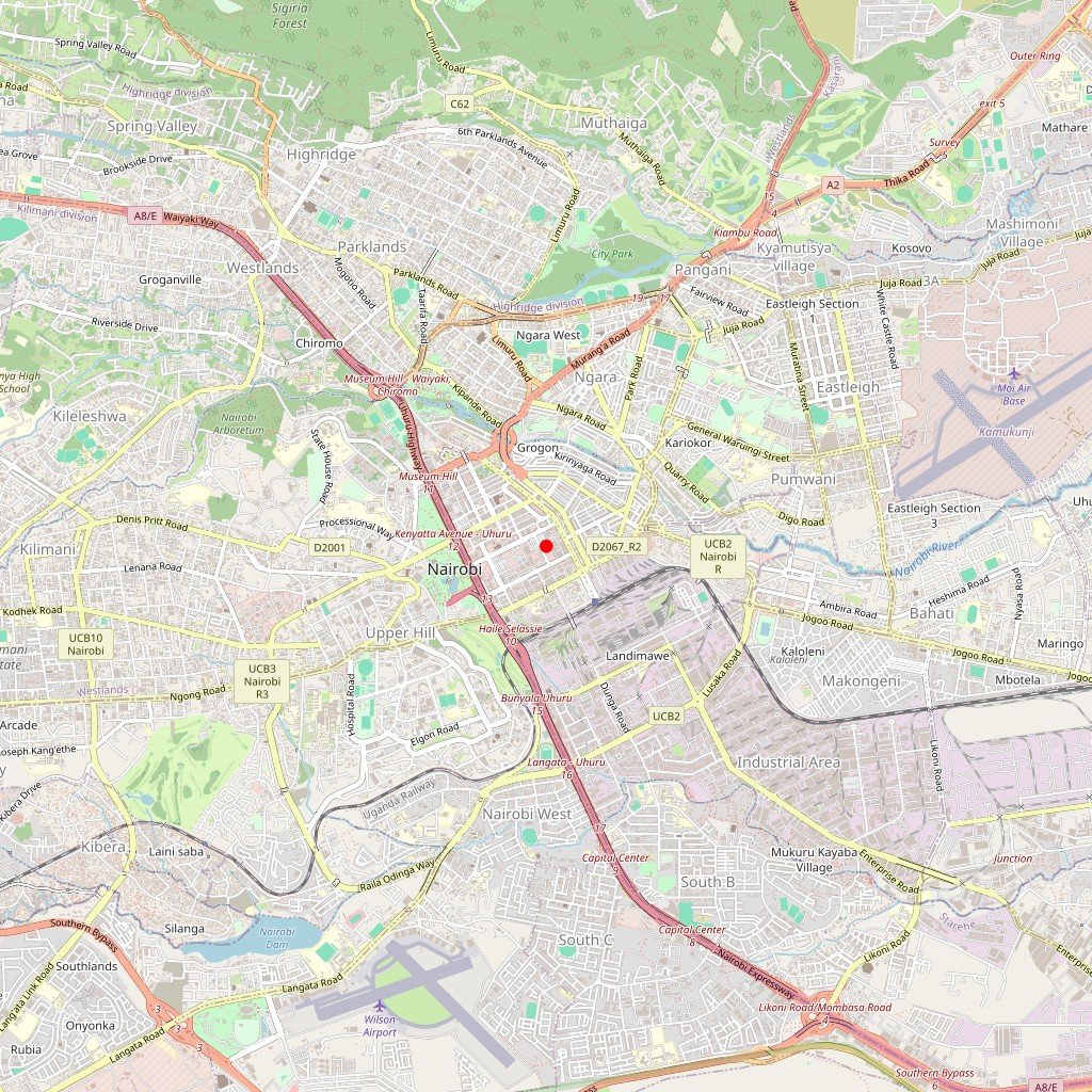 Carte de l'itinéraire du safari combiné Kenya Tanzanie en Kenya, Tanzanie