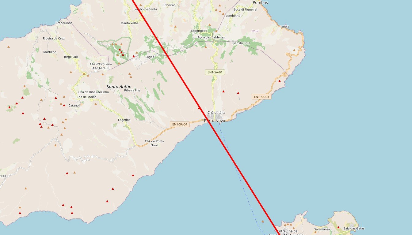 Carte de l'itinéraire du circuit Circuit Cap Vert en Cap-Vert