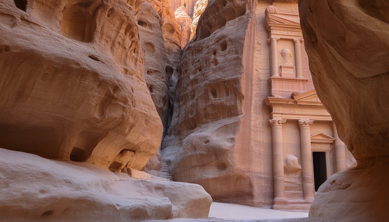 Petite Pétra (Siq al-Barid) en Jordanie - Photo