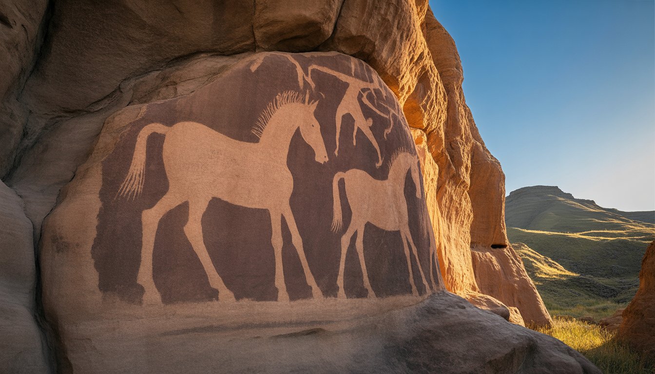 Tamgaly (pétroglyphes) en Kazakhstan - Photo
