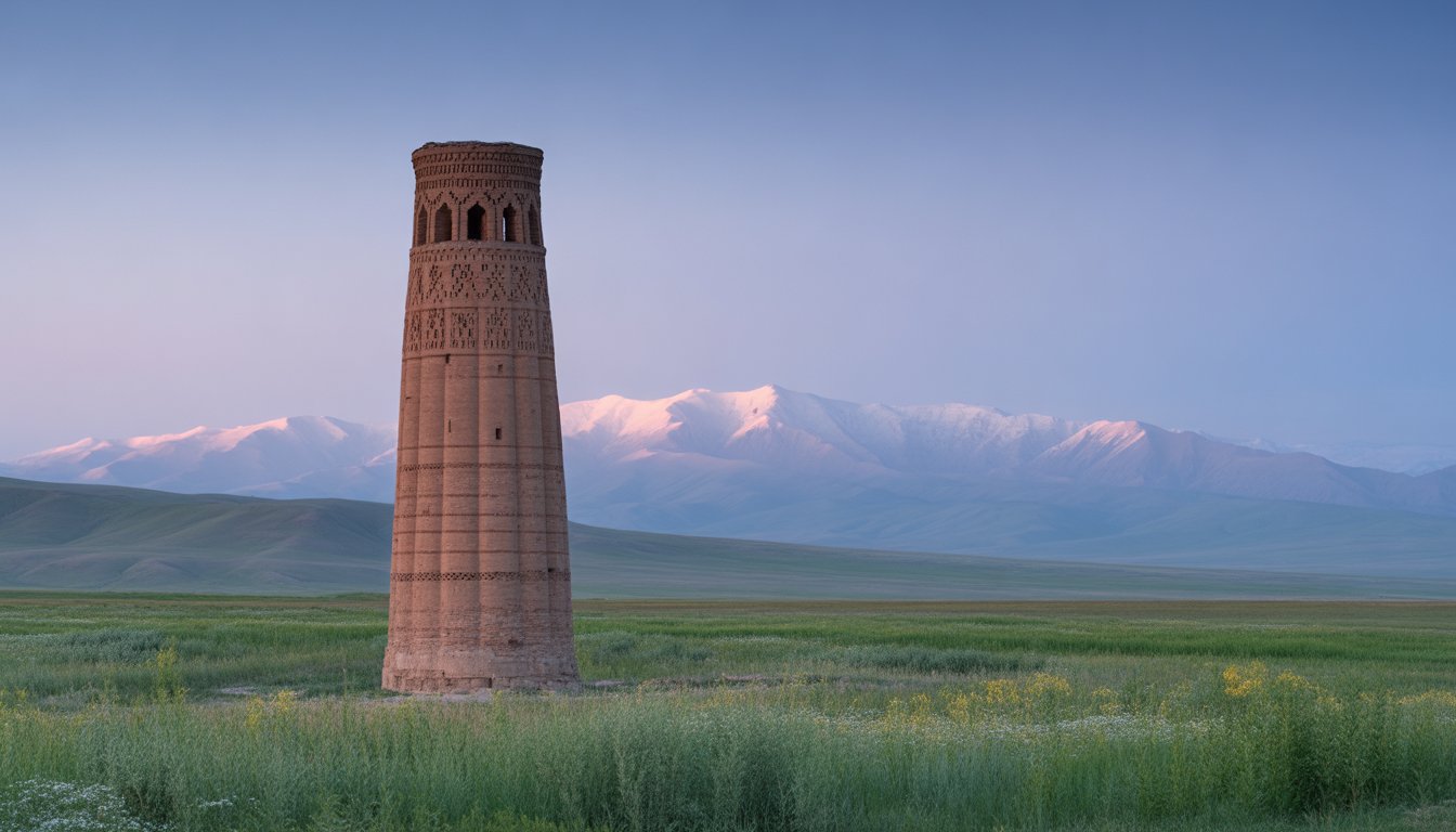 Tour de Burana en Kirghizistan - Photo