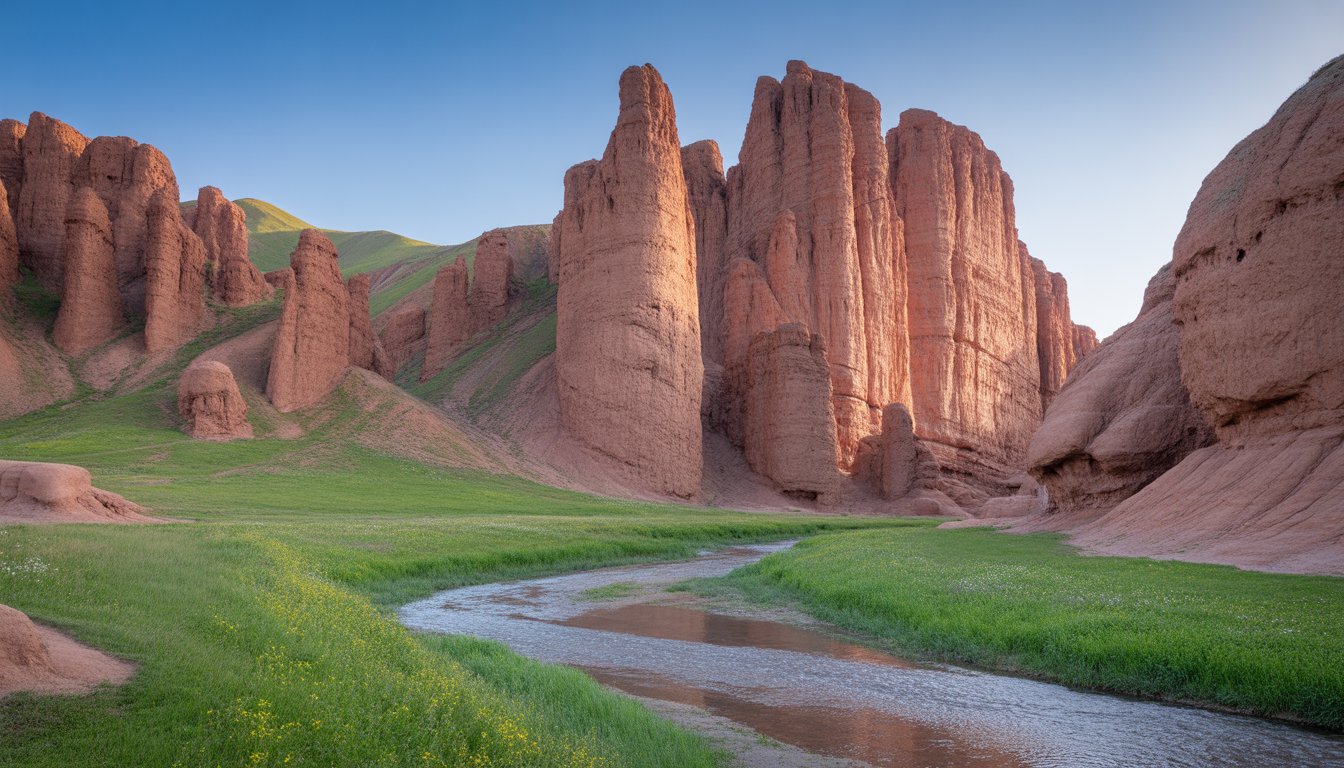 Jeti-Oguz en Kirghizistan - Photo