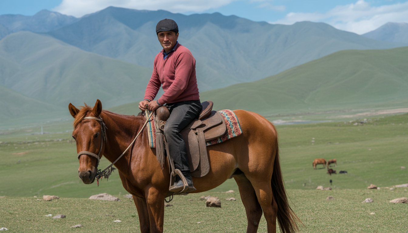 Séjour en yourte et équitation nomade en Kirghizistan - Photo