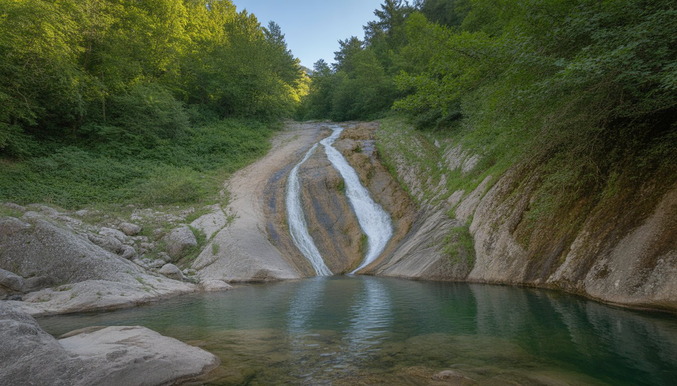 Cascade du Drin Blanc (Ujëvara e Drinit të Bardhë) en Kosovo - Photo