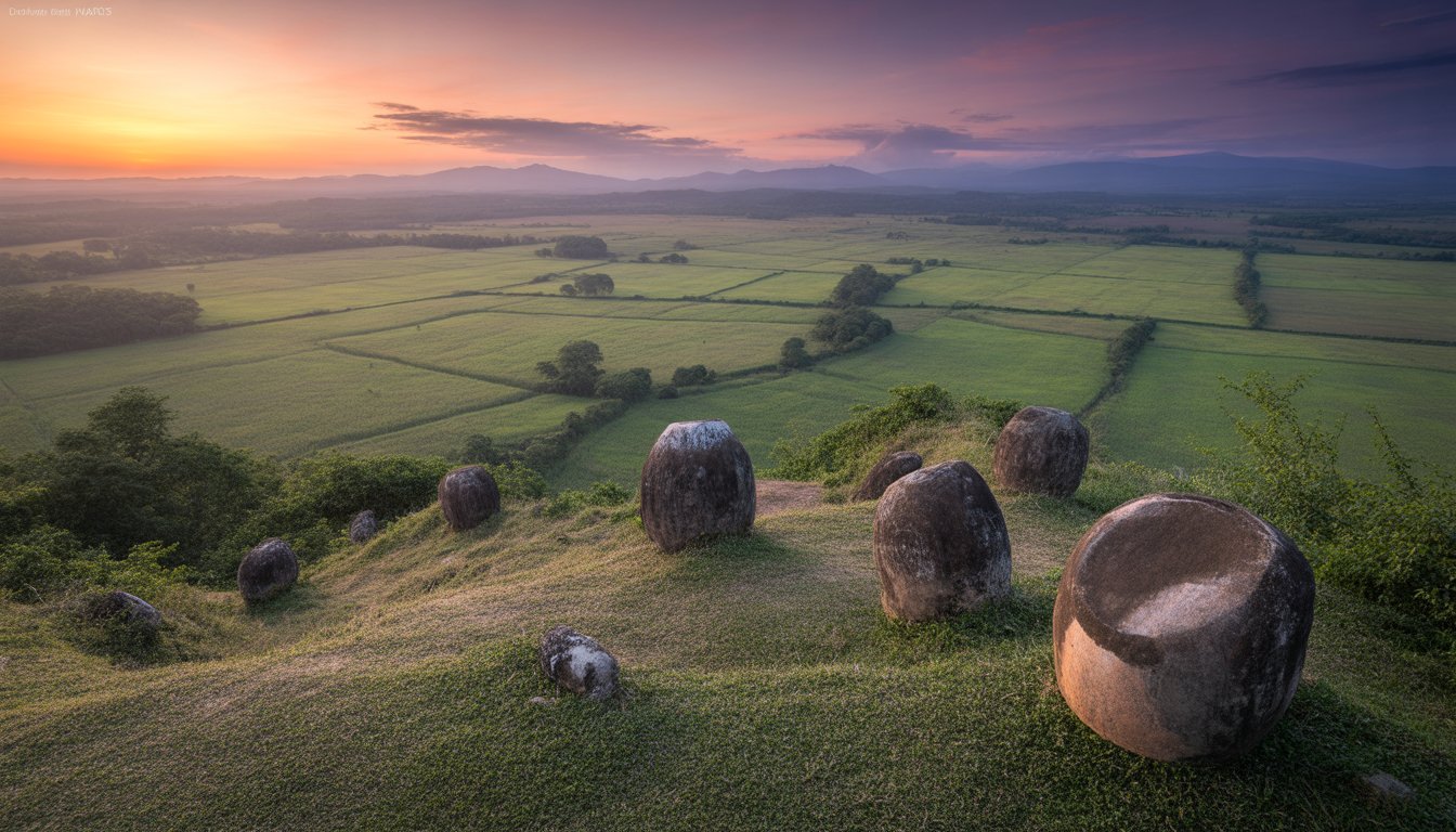 Plaine des Jarres (Plain of Jars) en Laos - Photo