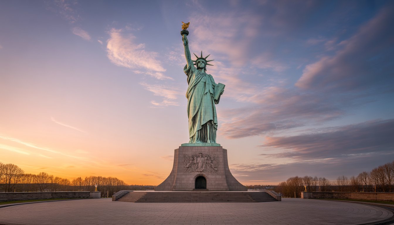 Monument de la Liberté (Brīvības piemineklis) en Lettonie - Photo