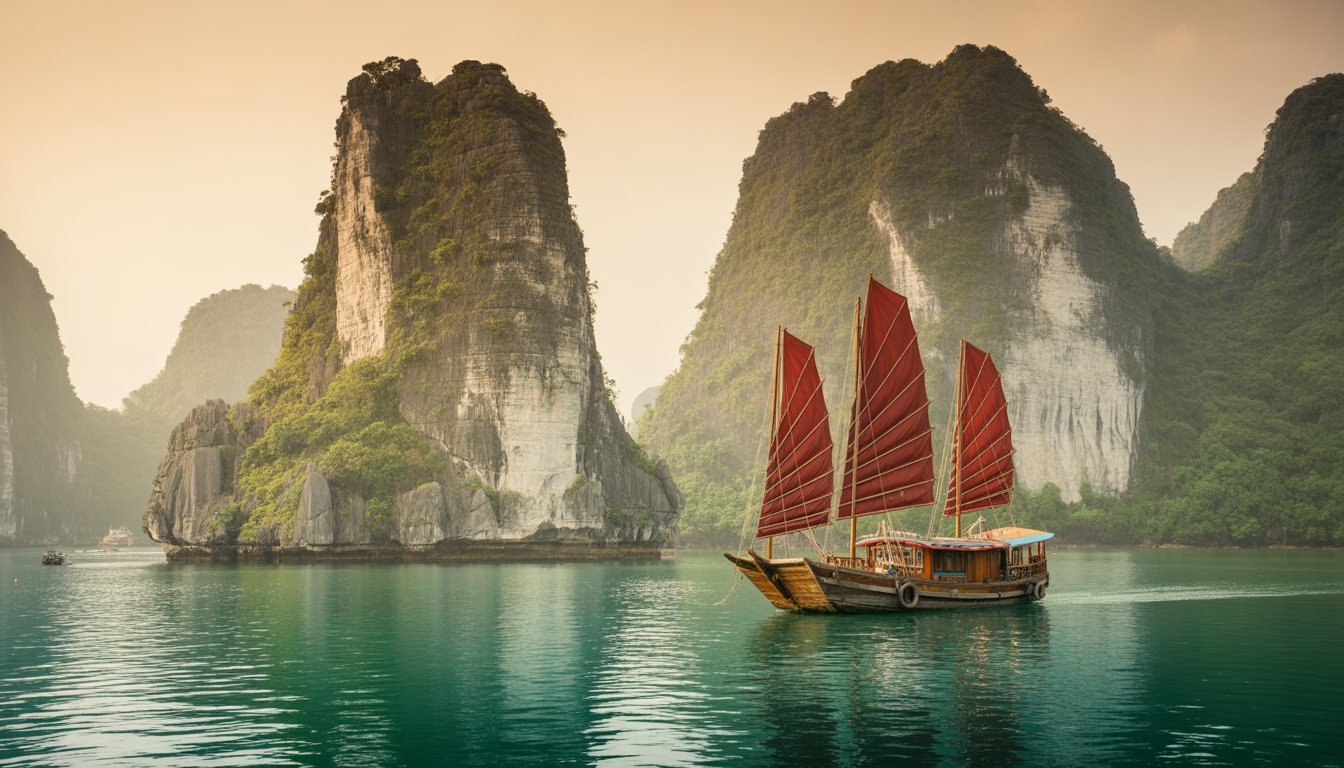 Baie d'Ha Long en Vietnam - Photo