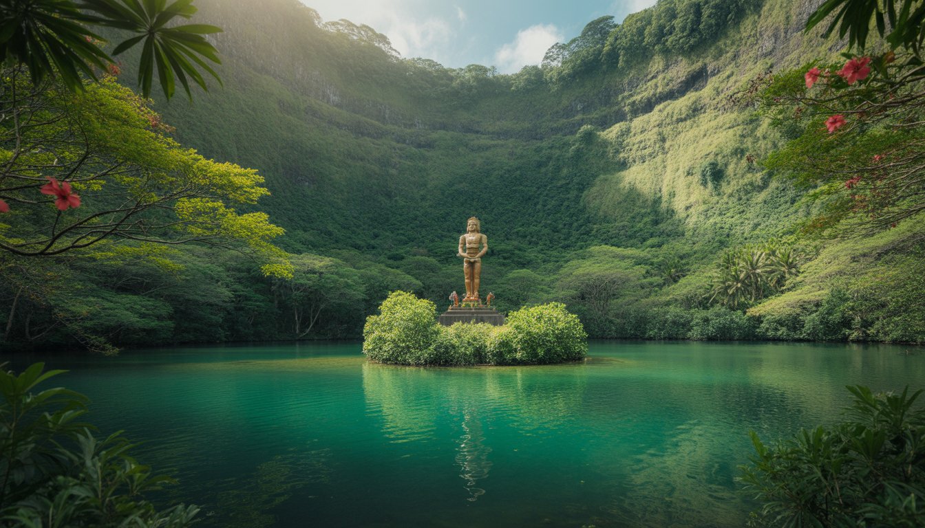 Ganga Talao (Grand Bassin) en Maurice - Photo
