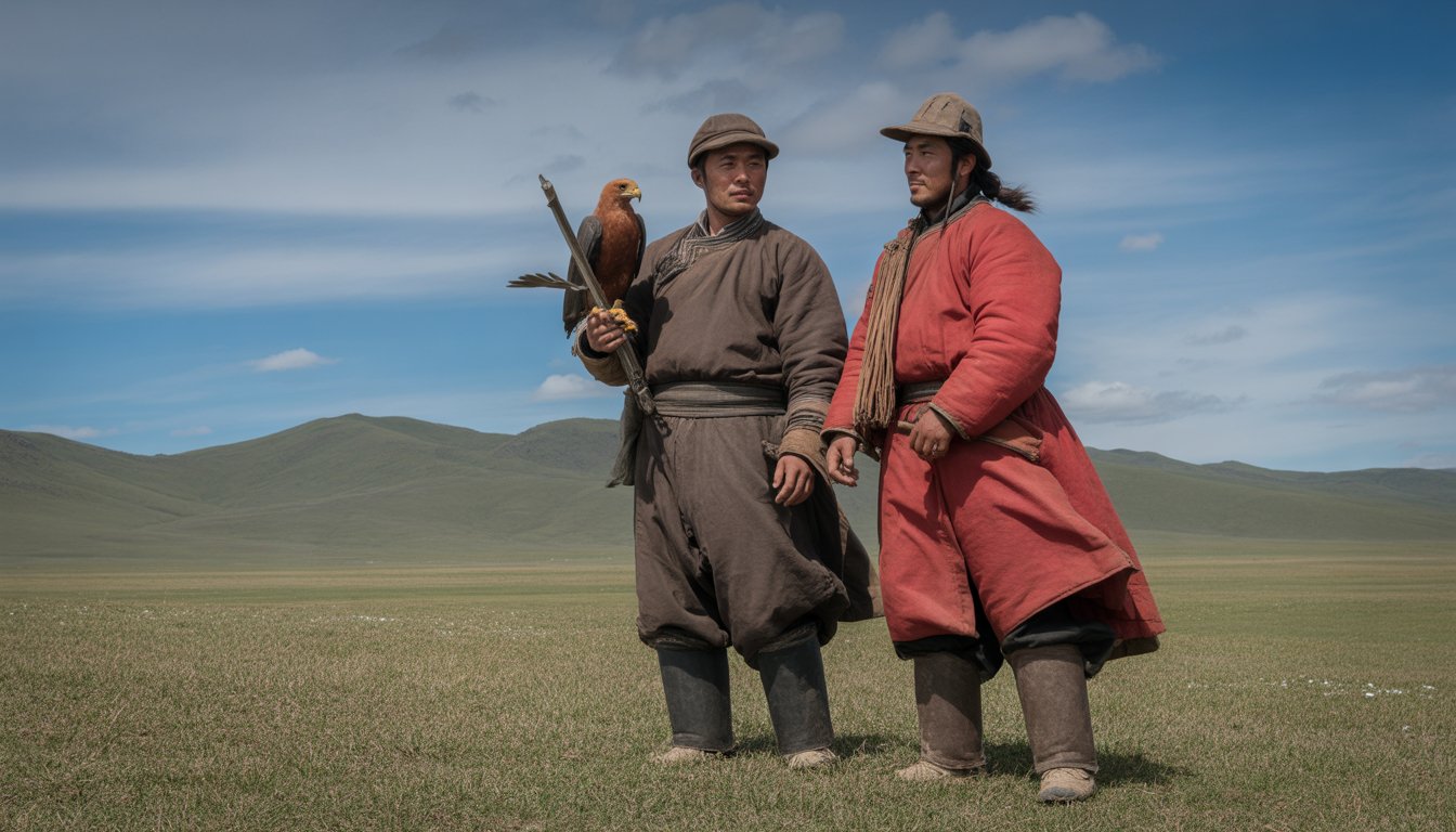 Bayan-Ölgii et les chasseurs à l'aigle en Mongolie - Photo