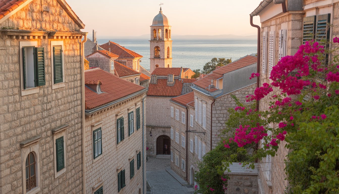 Budva et sa vieille ville en Monténégro - Photo