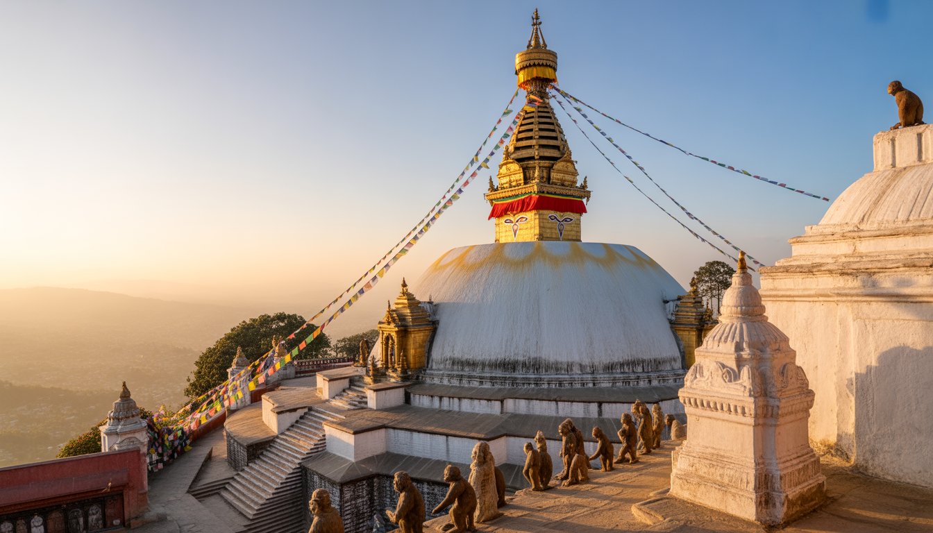Swayambhunath (Temple des Singes) en Népal - Photo