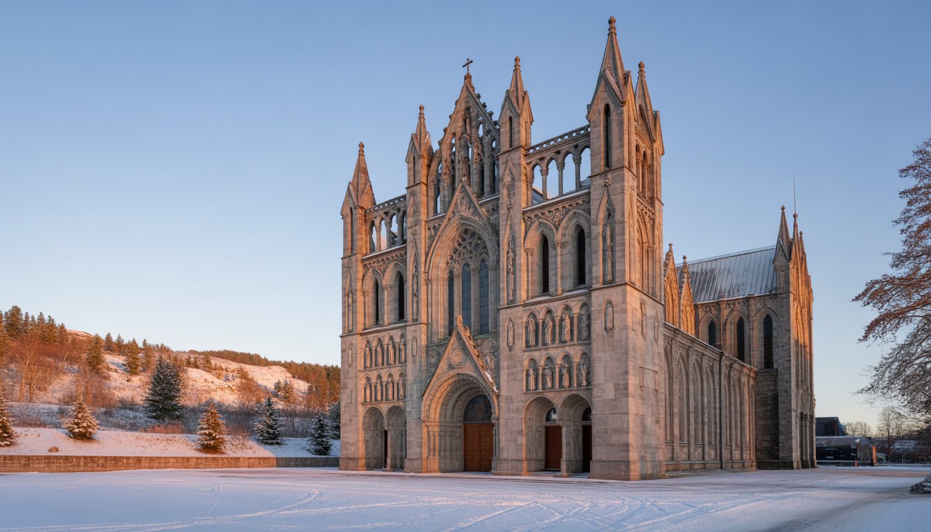 Cathédrale de Nidaros (Trondheim) en Norvège - Photo