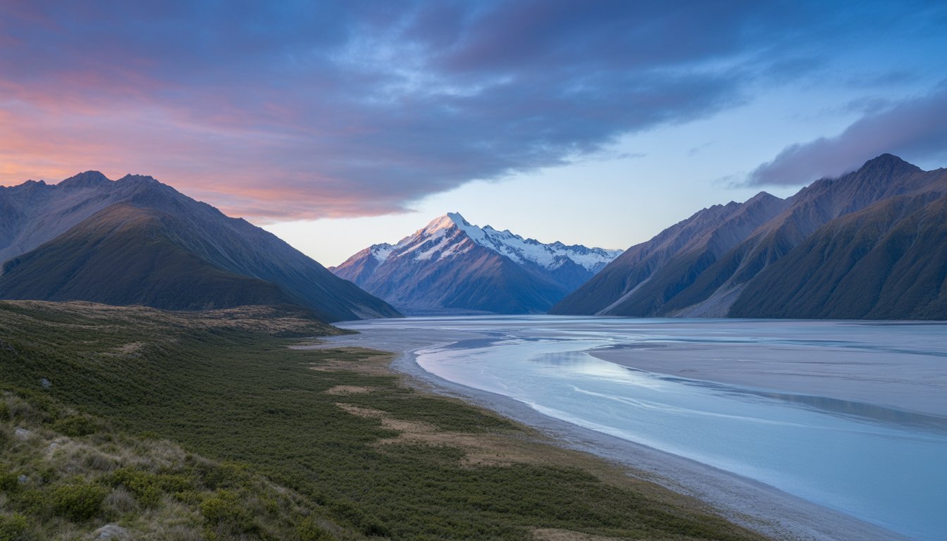 Aoraki / Mount Cook National Park en Nouvelle-Zélande - Photo