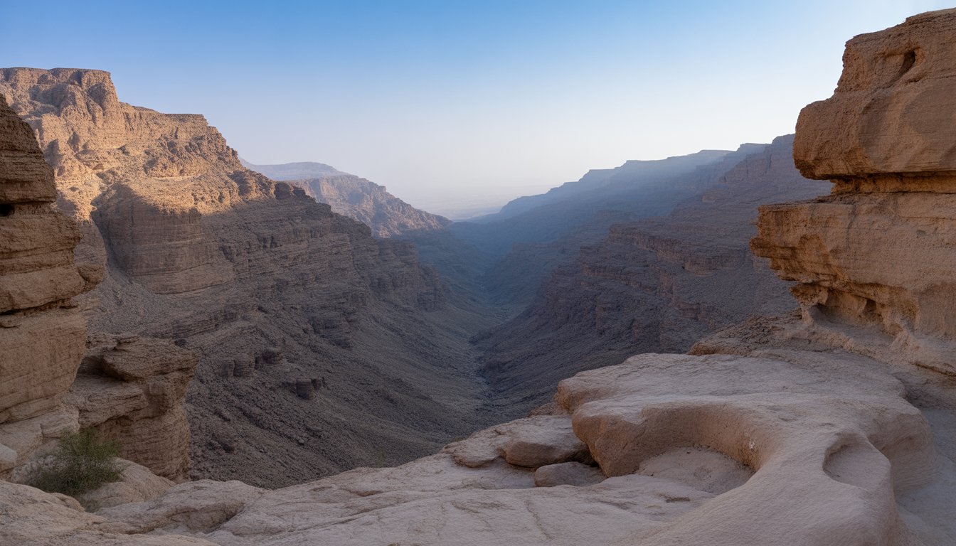 Jebel Shams et Wadi Ghul (Grand Canyon d'Arabie) en Oman - Photo