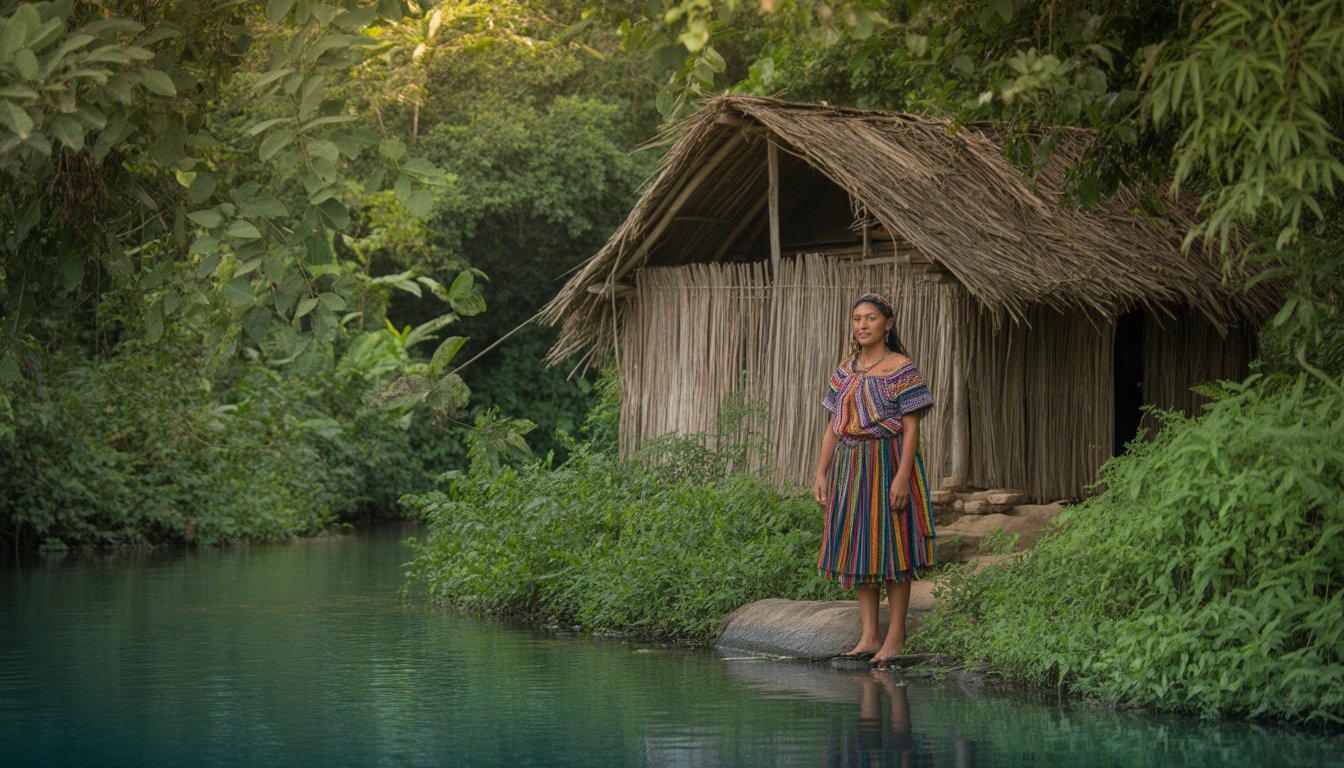 Visite d'un village Emberá en Panama - Photo