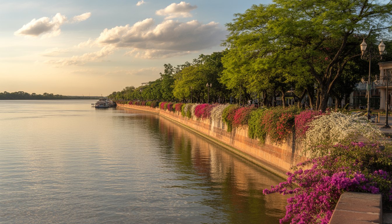 Encarnación et sa Costanera en Paraguay - Photo