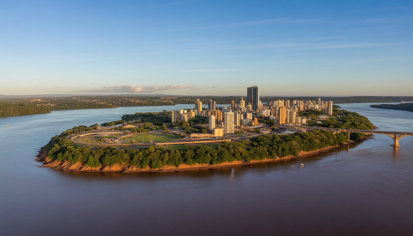 Ciudad del Este et Hito Tres Fronteras en Paraguay - Photo