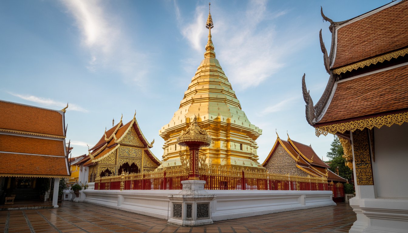 Wat Phra That Doi Suthep (Chiang Mai) en Thaïlande - Photo