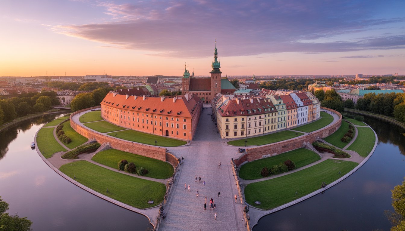 Varsovie (Vieille ville et Château royal) en Pologne - Photo