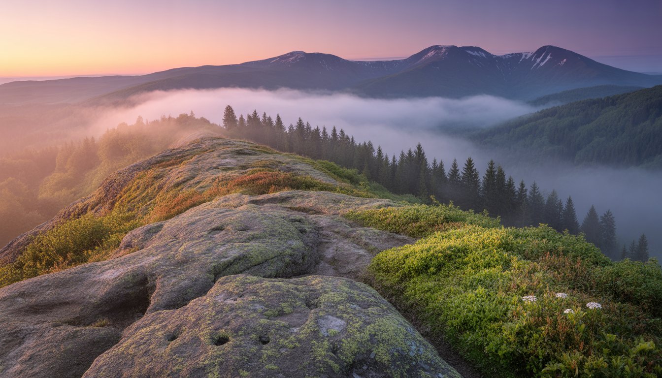 Montagnes Bieszczady en Pologne - Photo