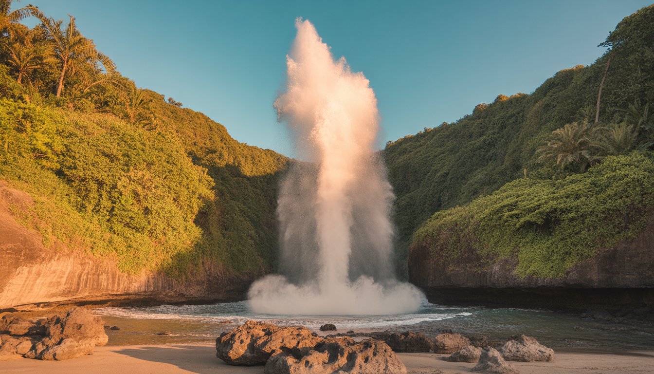 Arahoho Blowhole (Tahiti) en Polynésie française - Photo