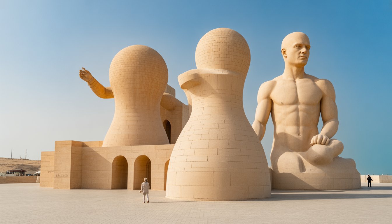 Zekreet et sculptures East-West/West-East (Ras Abrouq) en Qatar - Photo