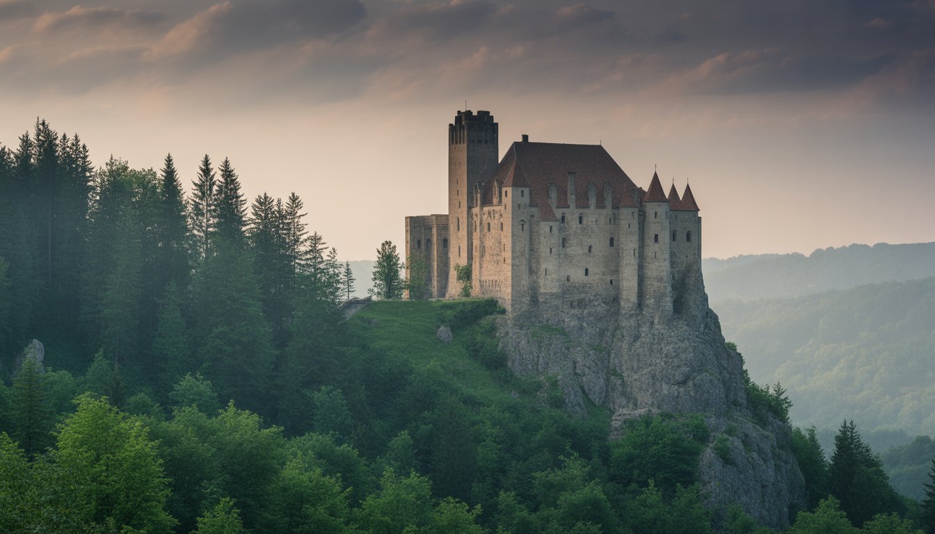 Castelul Corvinilor (Château de Hunedoara) en Roumanie - Photo