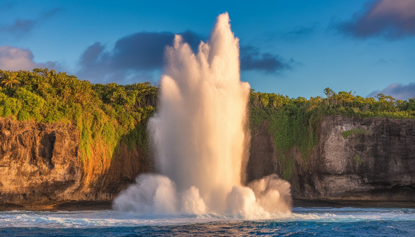 Alofaaga Blowholes (Taga Blowholes) en Samoa - Photo