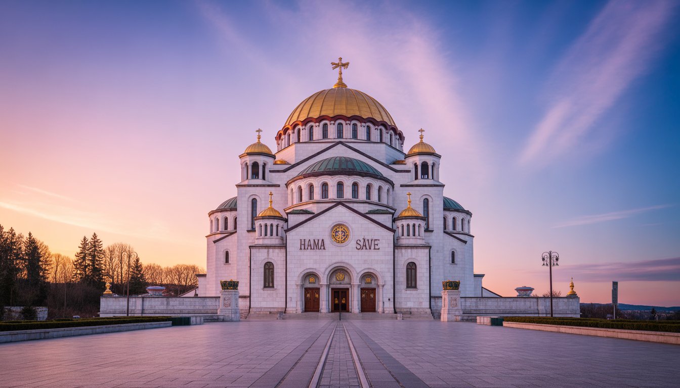 Temple Saint-Sava (Hram Svetog Save) en Serbie - Photo