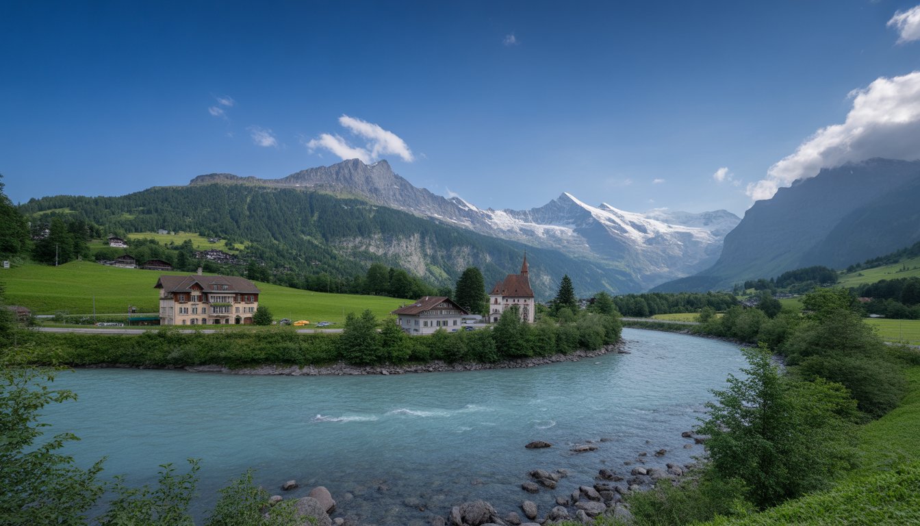 Interlaken et la région de la Jungfrau en Suisse - Photo