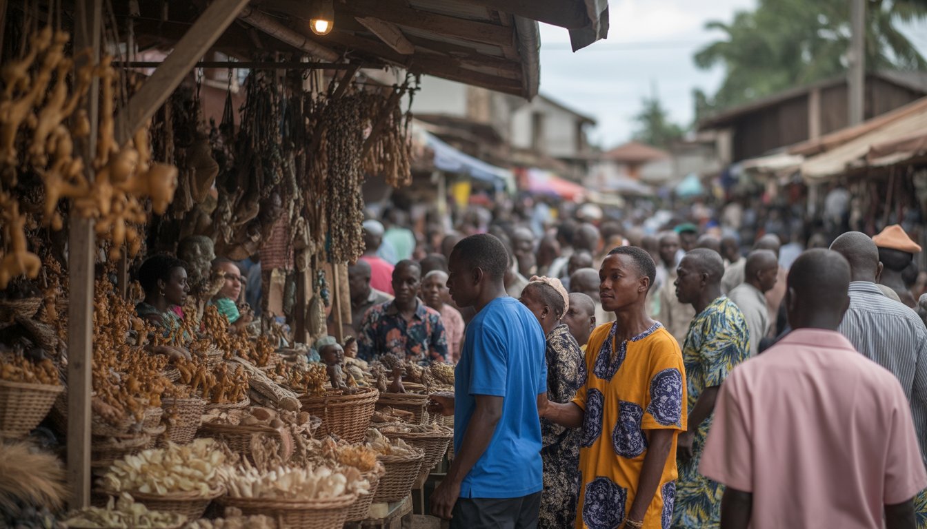 Akodessawa Fetish Market en Togo - Photo
