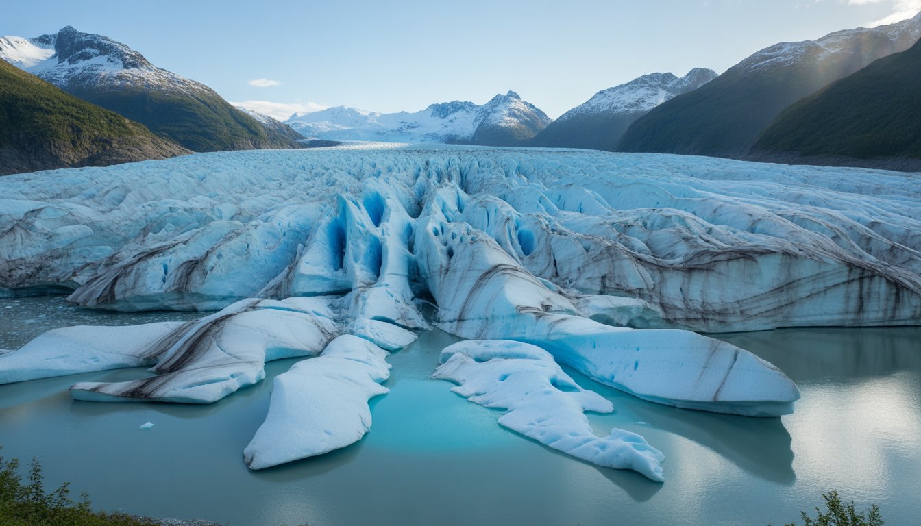 Mendenhall Glacier en Alaska - Photo