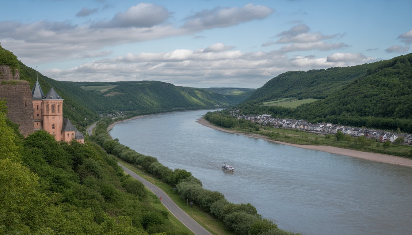 Vallée du Rhin moyen (Upper Middle Rhine Valley) en Allemagne - Photo