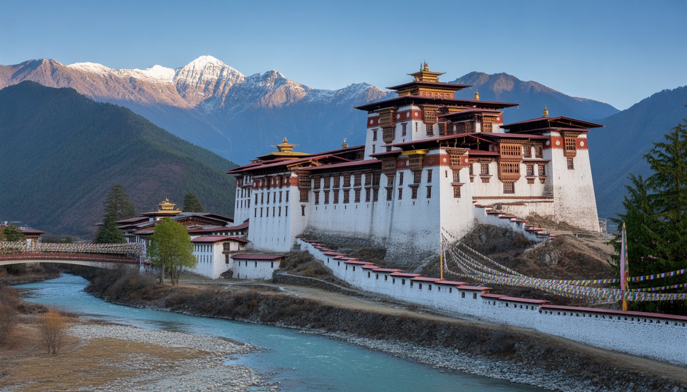 Rinpung Dzong (Paro) en Bhoutan - Photo