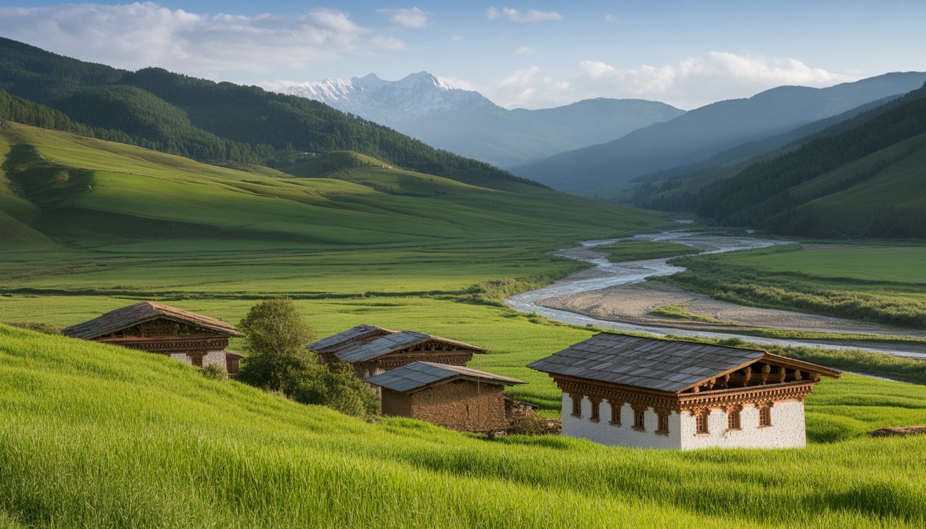 Bumthang (vallées de Bumthang) en Bhoutan - Photo