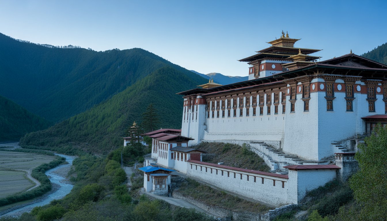 Trongsa Dzong en Bhoutan - Photo