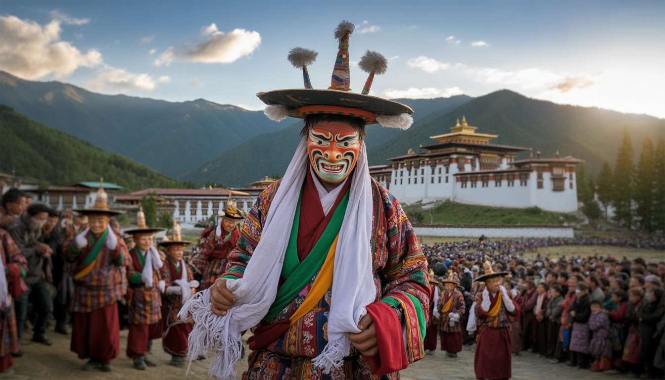 Tsechu (festivals religieux) en Bhoutan - Photo