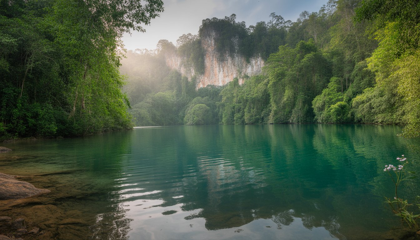 Ratanakiri (Lac Yeak Laom) en Cambodge - Photo