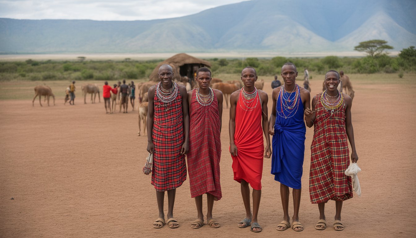 Visite d'un village masaï (Maasai boma) en Tanzanie - Photo