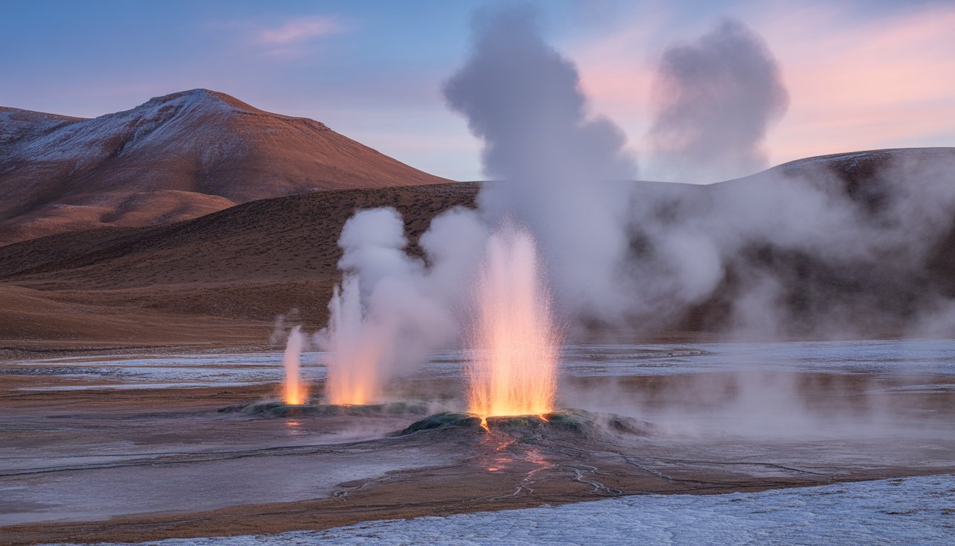 Geysers d'El Tatio en Chili - Photo