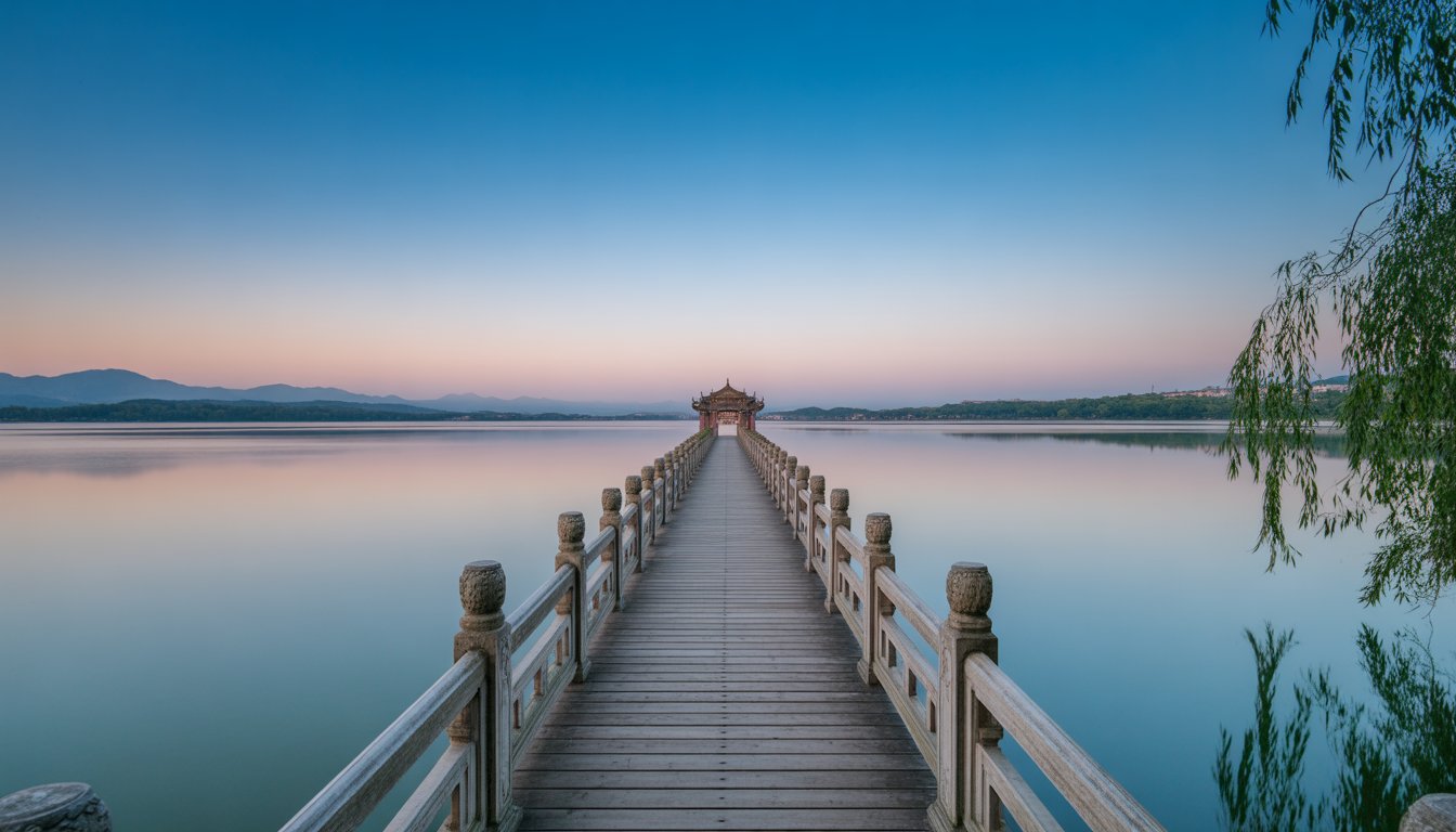 Lac de l'Ouest (West Lake, Hangzhou) en Chine - Photo