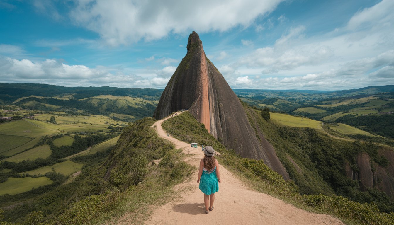 El Peñón de Guatapé (La Piedra del Peñol) et Guatapé en Colombie - Photo